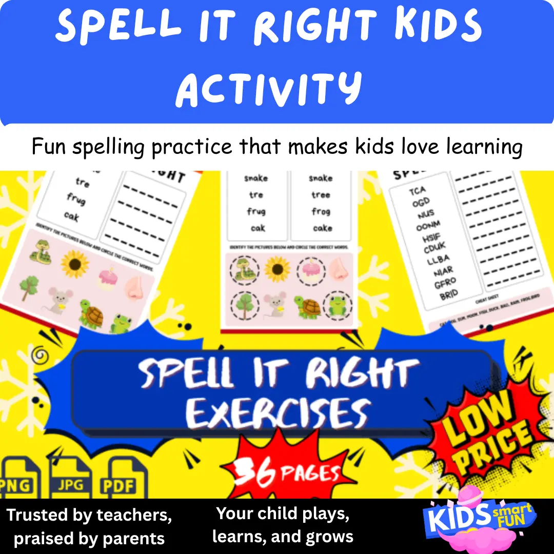 Spelling Workbook for Kids: Fix the Spelling, Boost the Confidence!