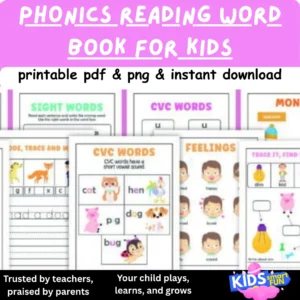 Phonics Reading Word Book for Kids