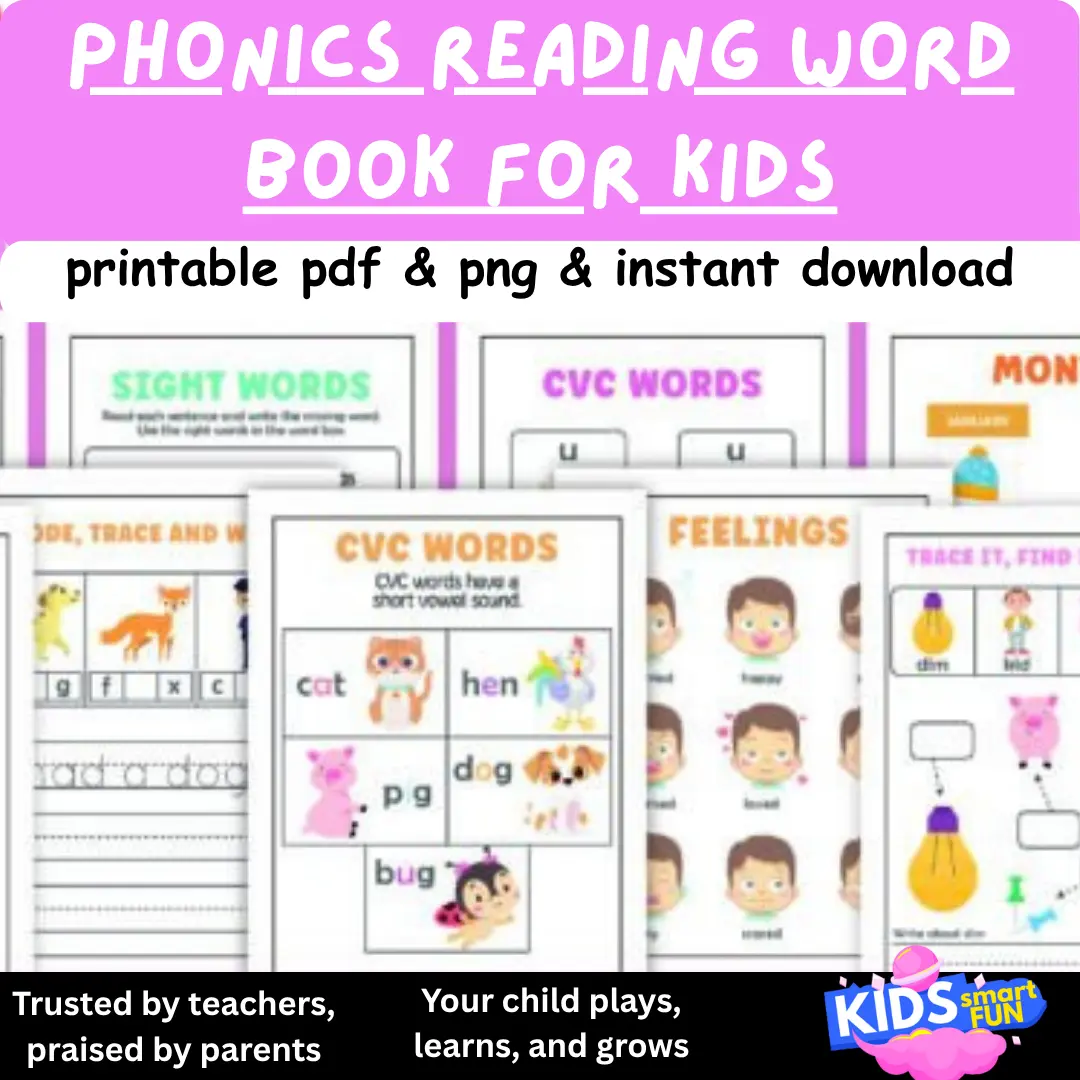 Phonics Reading Word Book for Kids
